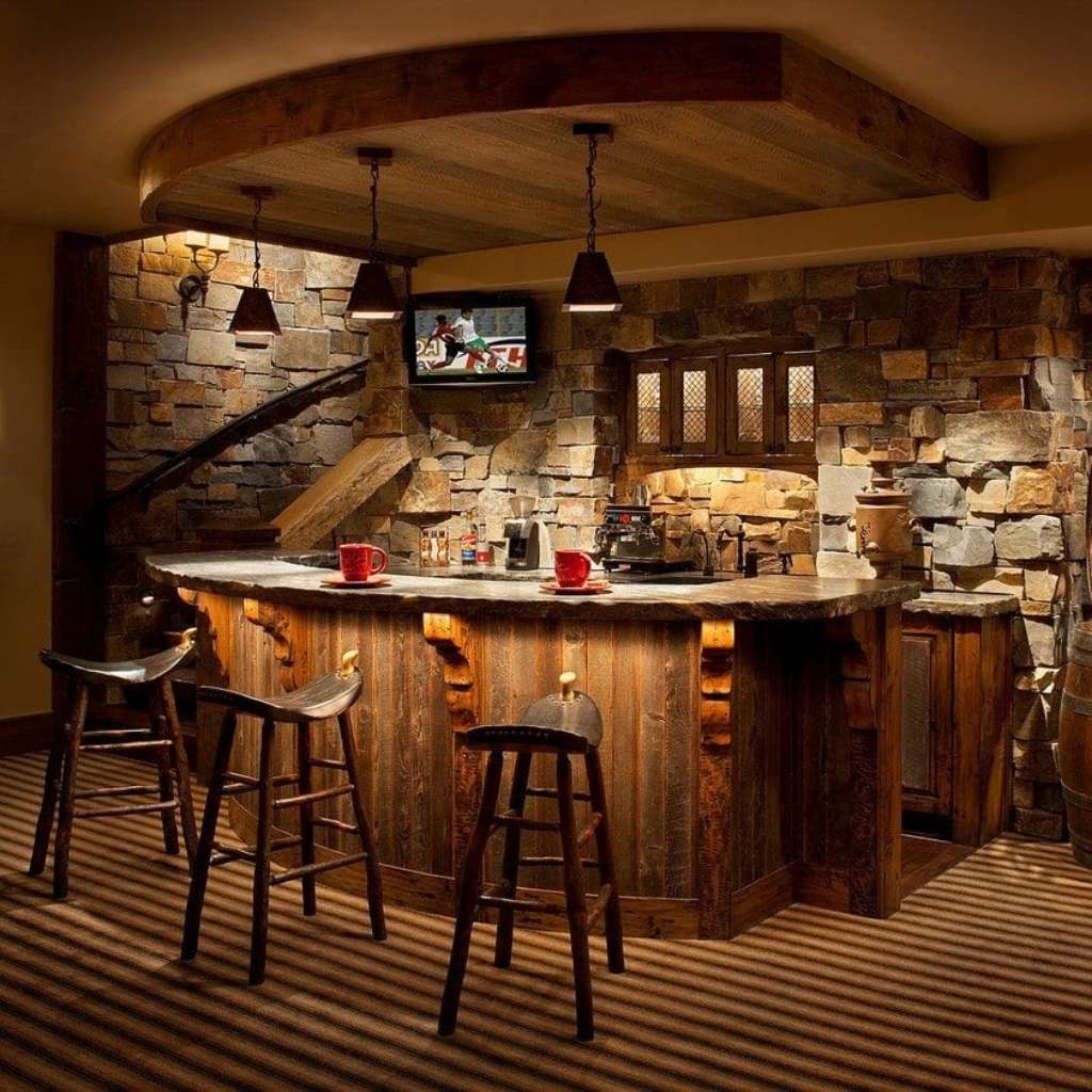 Top 7 Man Cave Rustic Bar Ideas Guyabouthome